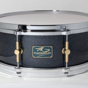 Canopus 'The Maple' 8ply Snare Drum 14x5.5 Black Sparkle
