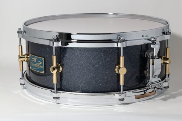 Canopus 'The Maple' 8ply Snare Drum 14x5.5 Black Sparkle - Image 2