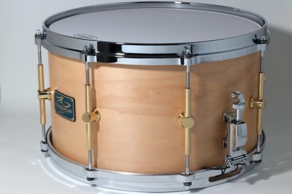 Canopus 'The Maple' 8ply Snare Drum 14x8 Natural Oil - Image 3