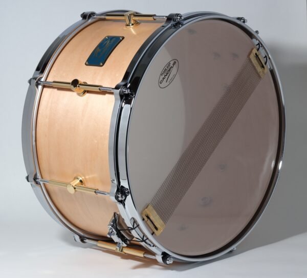 Canopus 'The Maple' 8ply Snare Drum 14x8 Natural Oil - Image 4