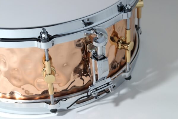 Canopus 'The Bronze' Hammered Snare Drum 14x5.5 - Image 4