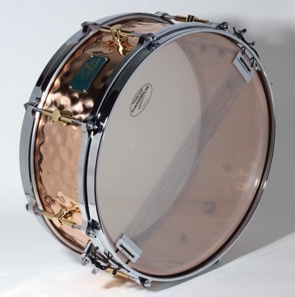 Canopus 'The Bronze' Hammered Snare Drum 14x5.5 - Image 5