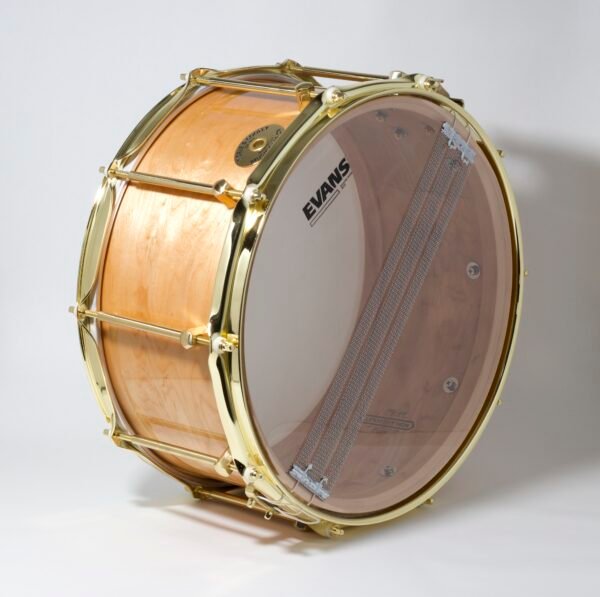 Noble & Cooley Solid Shell Classic Maple Snare Drum 14x7  Natural High Gloss - Image 4