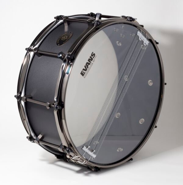 Noble & Cooley Alloy Classic Snare Drum 14x6 Black Powder Coated - Image 3