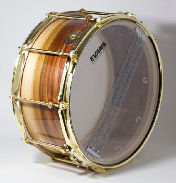 Noble & Cooley Solid Shell Classic Tulip Snare Drum 14x7 Natural High Gloss - Image 4