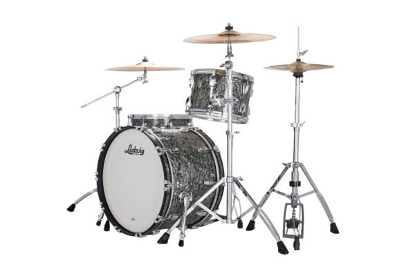 Ludwig Classic Maple Fab 3pc Shell Pack - Black Pearl - Image 2