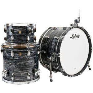 Ludwig Classic Maple New Yorker Compact 3pc Shell Pack-Black Oyster Pearl