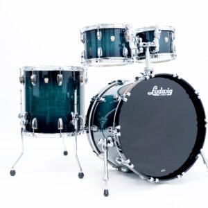 Ludwig Classic Maple Studio Special 4pc Shell Pack-Aqua Burst Lacquer