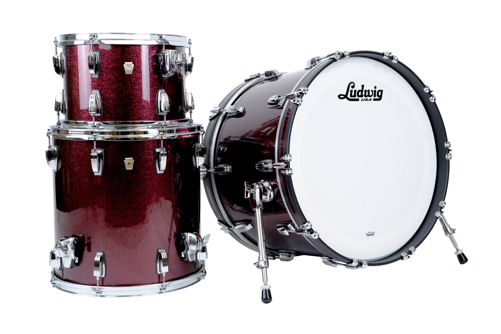 Ludwig Classic Maple Fab 3pc Shell Pack-Merlot Super Sparkle